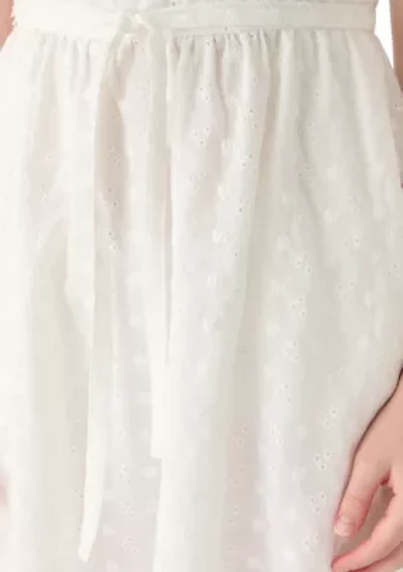 Girls 7-16 Eyelet Maxi Dress