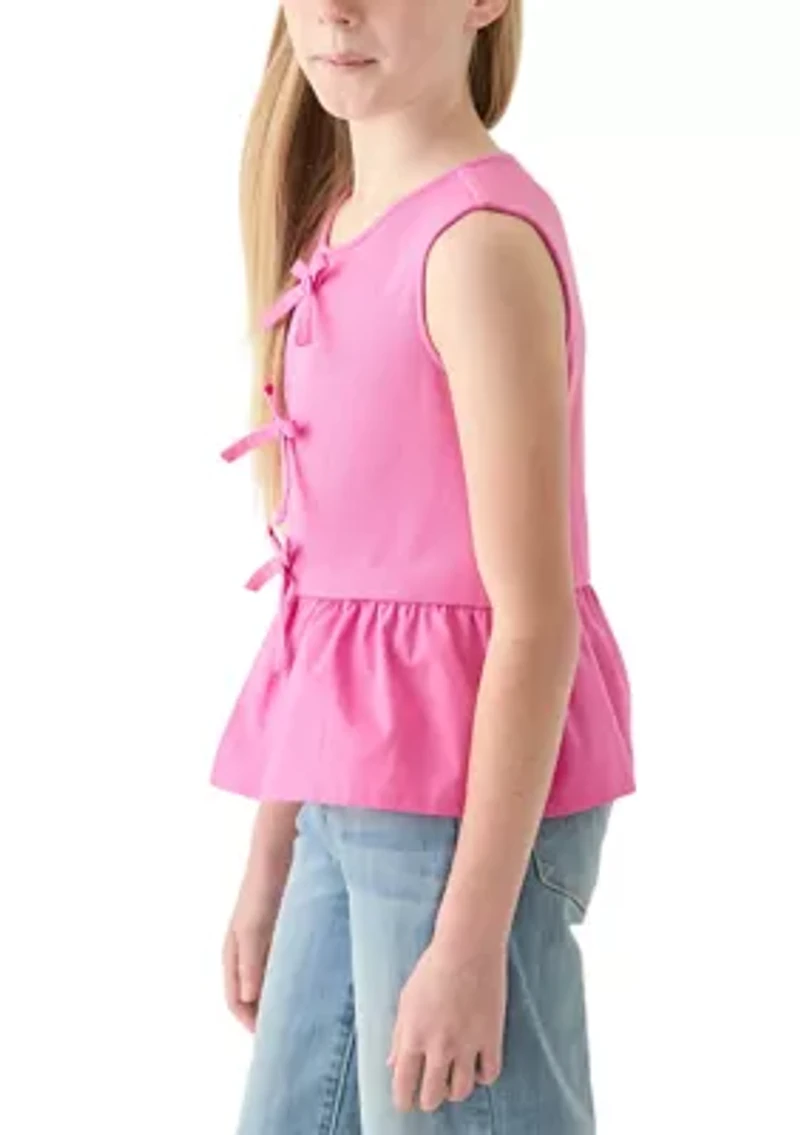 Girls 7-16 Pin Tied Top