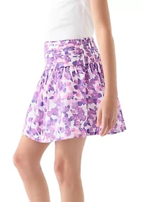 Girls 7-16 Smocked Floral Skirt