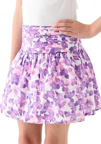 Girls 7-16 Smocked Floral Skirt