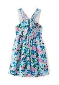 Girls 7-16 Jungle Floral Bow Dress