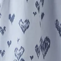 Girls 7-16 Printed Heart Layered Poplin Dress