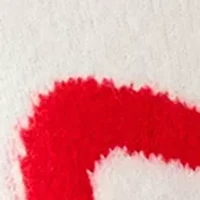 Girls 7-16 Bow Printed Crew Neck Sweater