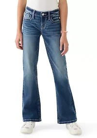 Girls 7-16 Butterfly Pocket Jeans