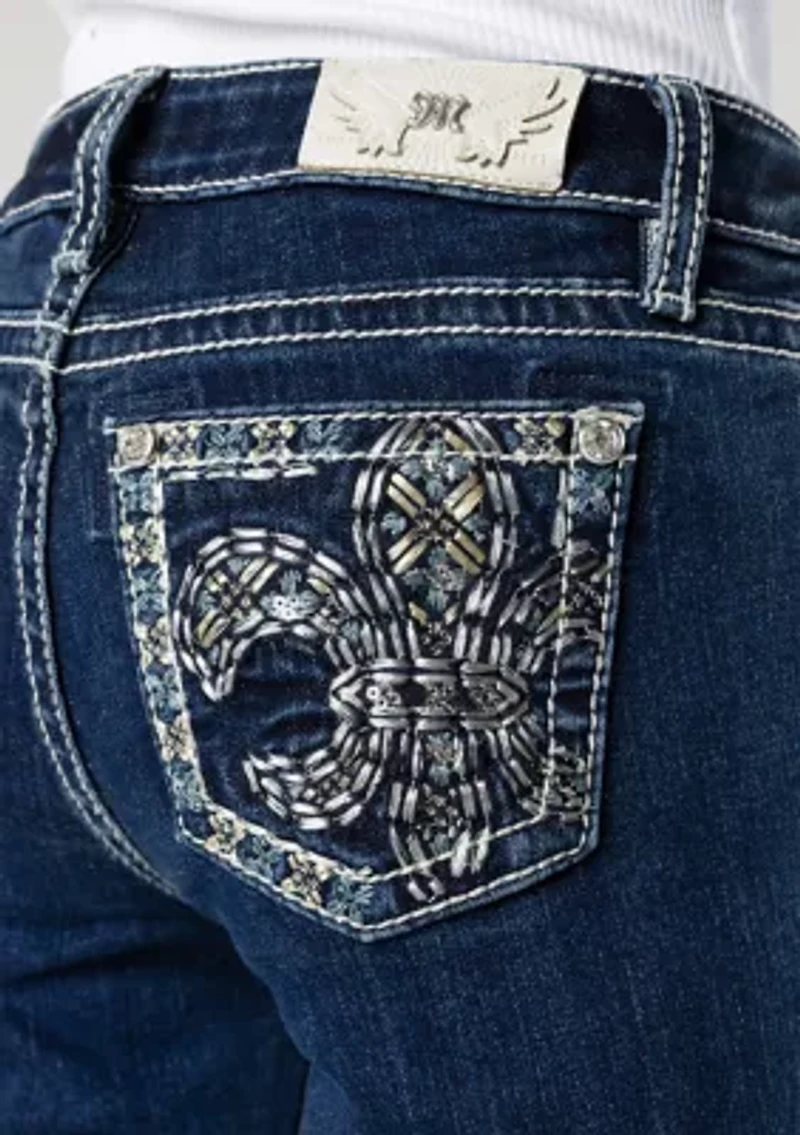 Girls 7-16 Dreamcatcher Embroidered Denim Jeans