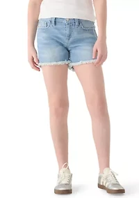 Girls 7-16 Embellished Denim Shorts
