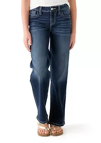 Girls 7-16 Wings Bootcut Jeans