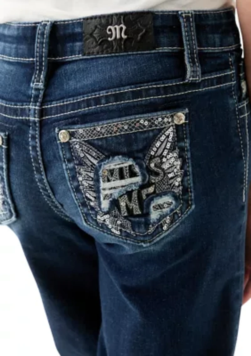 Girls 7-16 Wings Bootcut Jeans