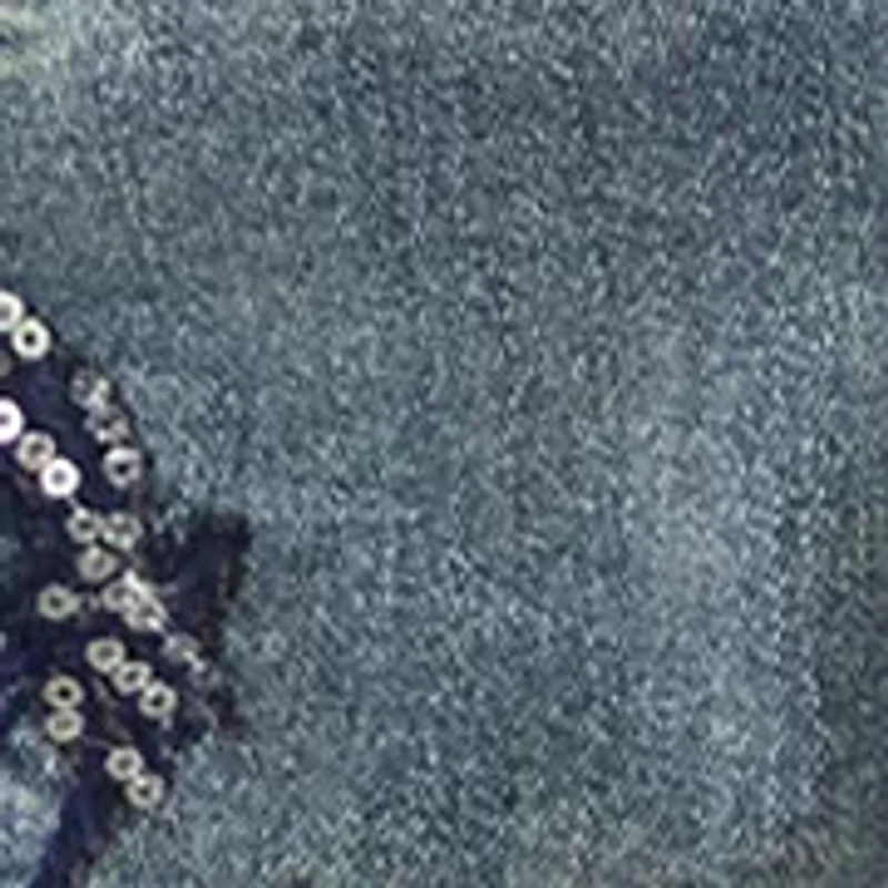 Girls 7-16 Horse Detail Denim Shorts