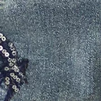 Girls 7-16 Horse Detail Denim Shorts