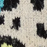 Girls 7-16 Neon Animal Print Sweater