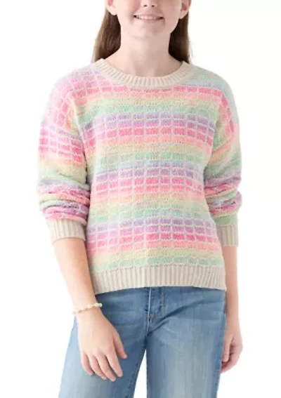 Girls 7-16 Ombré Stripe Sweater