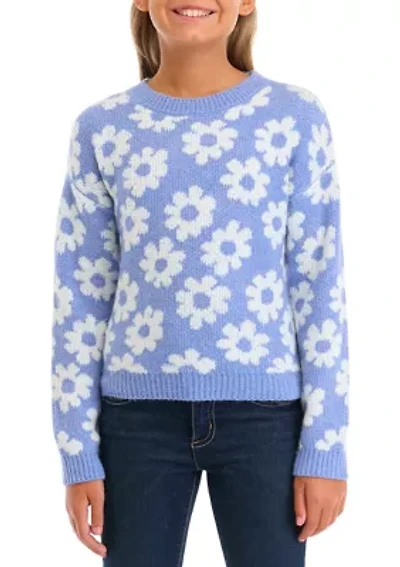 Girls 7-16 Printed Sweater