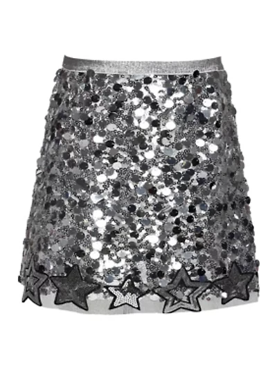 Girls 7-16 Sequined Mini Skirt with Stars