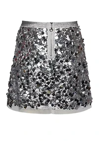 Girls 7-16 Sequined Mini Skirt with Stars