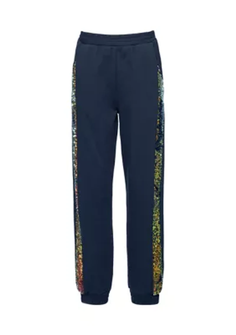Girls 7-16 Sequin Inset Jogger Sweatpants