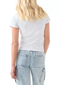 Girls 7-16 Bubble Love Stones Shirt