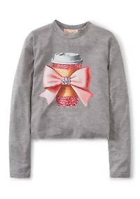 Girls 7-16 Glam Coffee Graphic T-Shirt