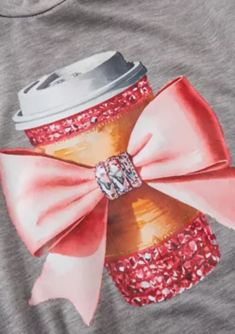 Girls 7-16 Glam Coffee Graphic T-Shirt