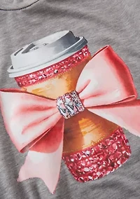 Girls 7-16 Glam Coffee Graphic T-Shirt