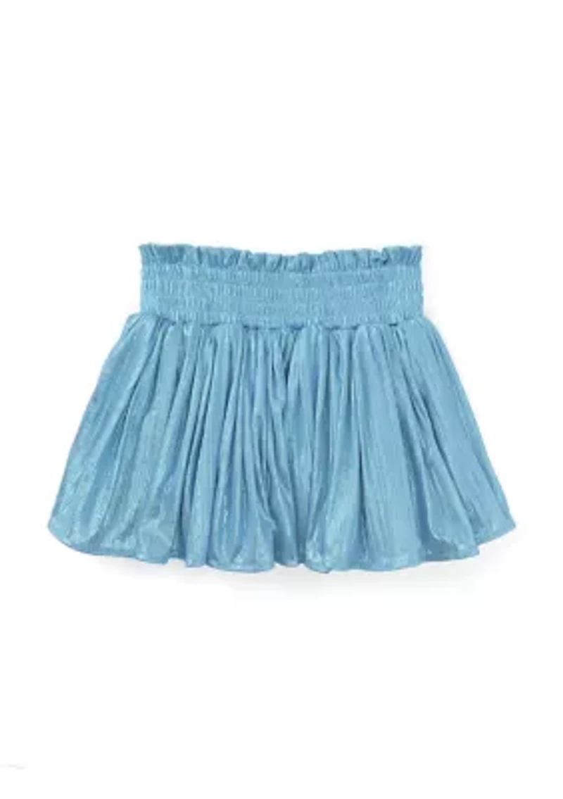 Girls 7-16 Plisse Shine Skort