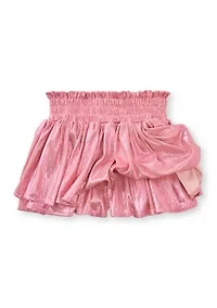 Girls 7-16 Plissé Shine Skort