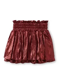 Girls 7-16 Plisse Shine Skort