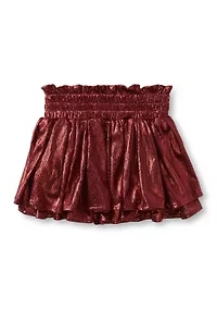Girls 7-16 Plisse Shine Skort