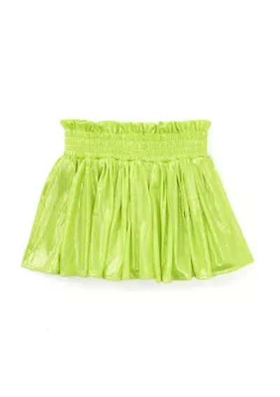 Girls 7-16 Plisse Shine Skort