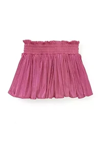 Girls 7-16 Plisse Shine Skirt