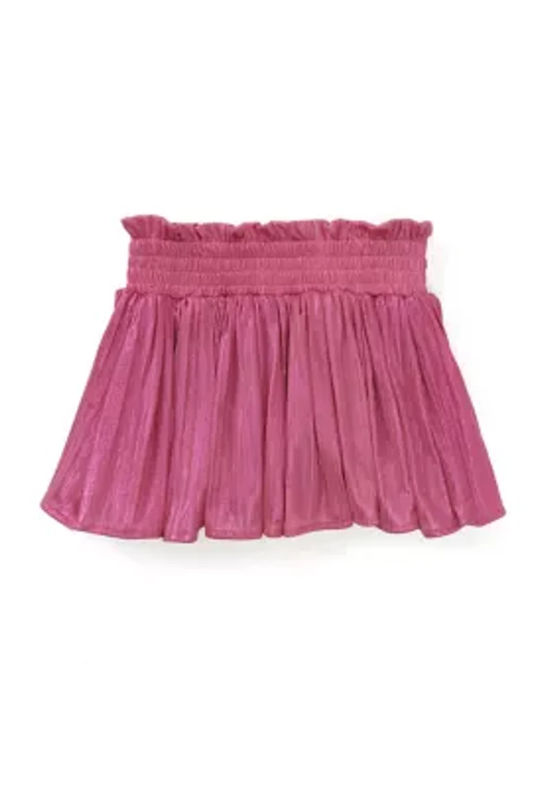 Girls 7-16 Plisse Shine Skirt