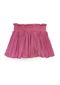 Girls 7-16 Plisse Shine Skirt