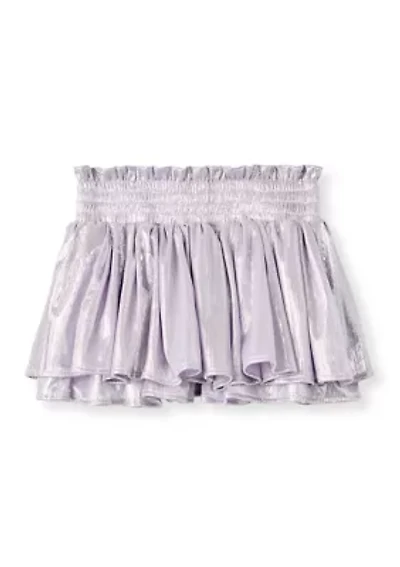 Girls 7-16 Plisse Shine Skort