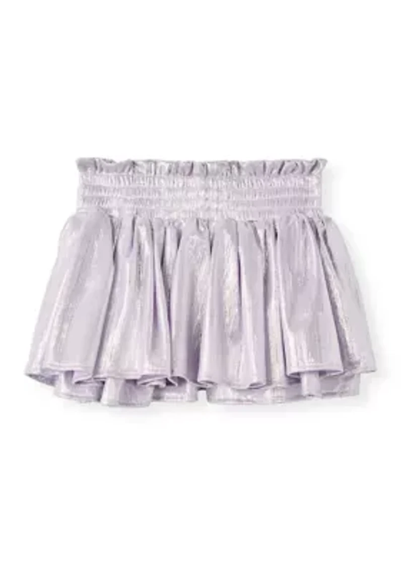 Girls 7-16 Plisse Shine Skort