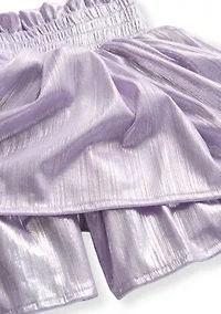Girls 7-16 Plisse Shine Skort