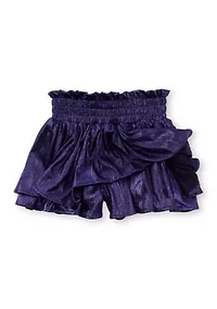 Girls 7-16 Plissé Shine Skort