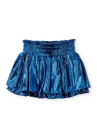 Girls 7-16 Shine Plissé Skort
