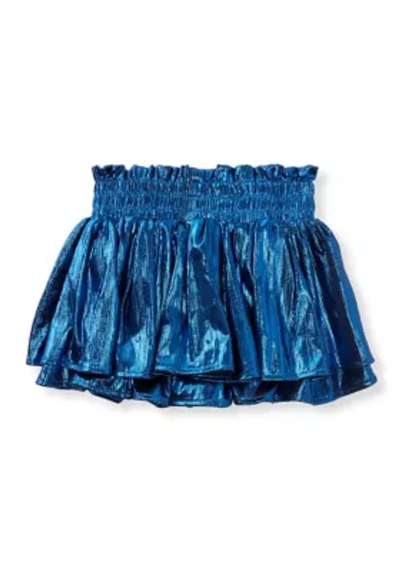 Girls 7-16 Shine Plissé Skort