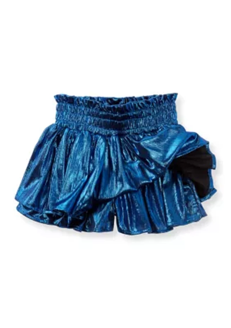 Girls 7-16 Shine Plissé Skort
