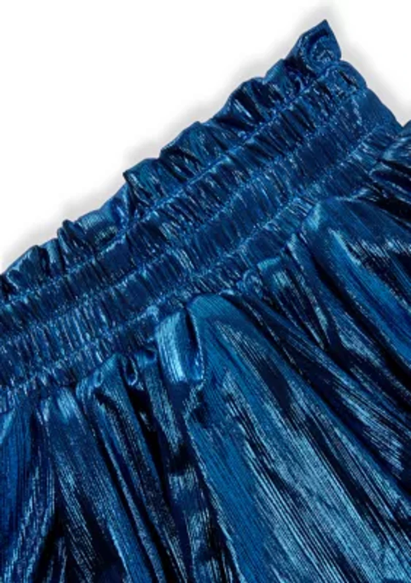 Girls 7-16 Shine Plissé Skort