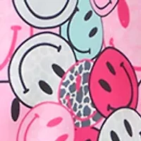 Girls 7-16 Smiley Print Coat Front Pants Set