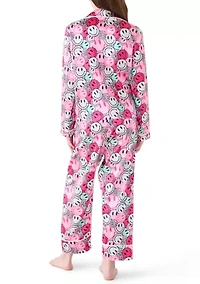 Girls 7-16 Smiley Print Coat Front Pants Set