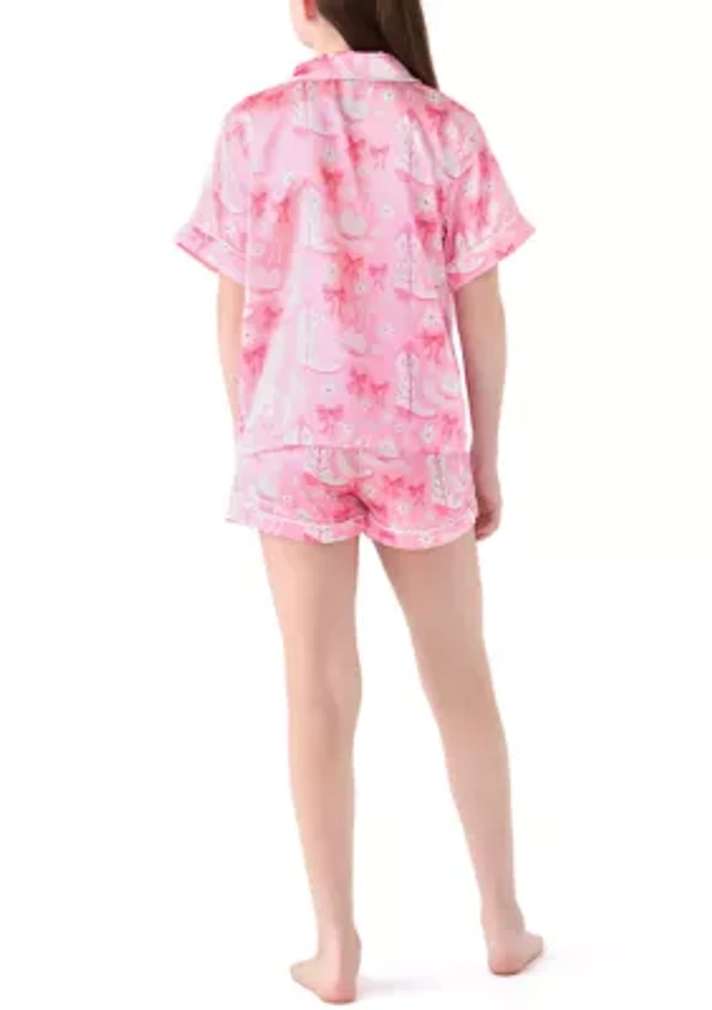 Girls 7-16 Cowgirl Printed Loungewear Set