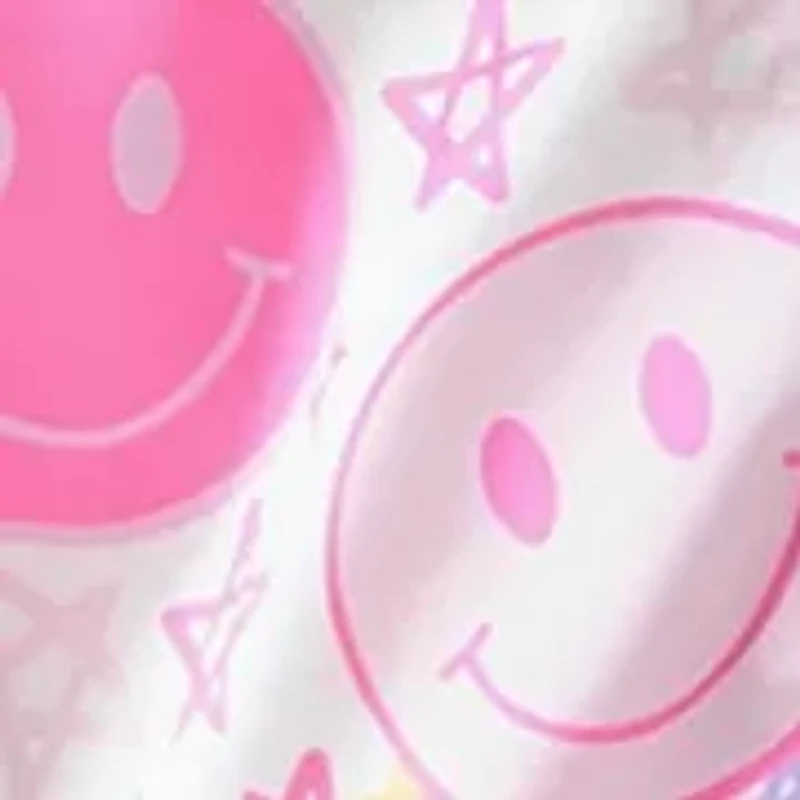 Girls 7-16 Smiley Face and Stars Lounge Set