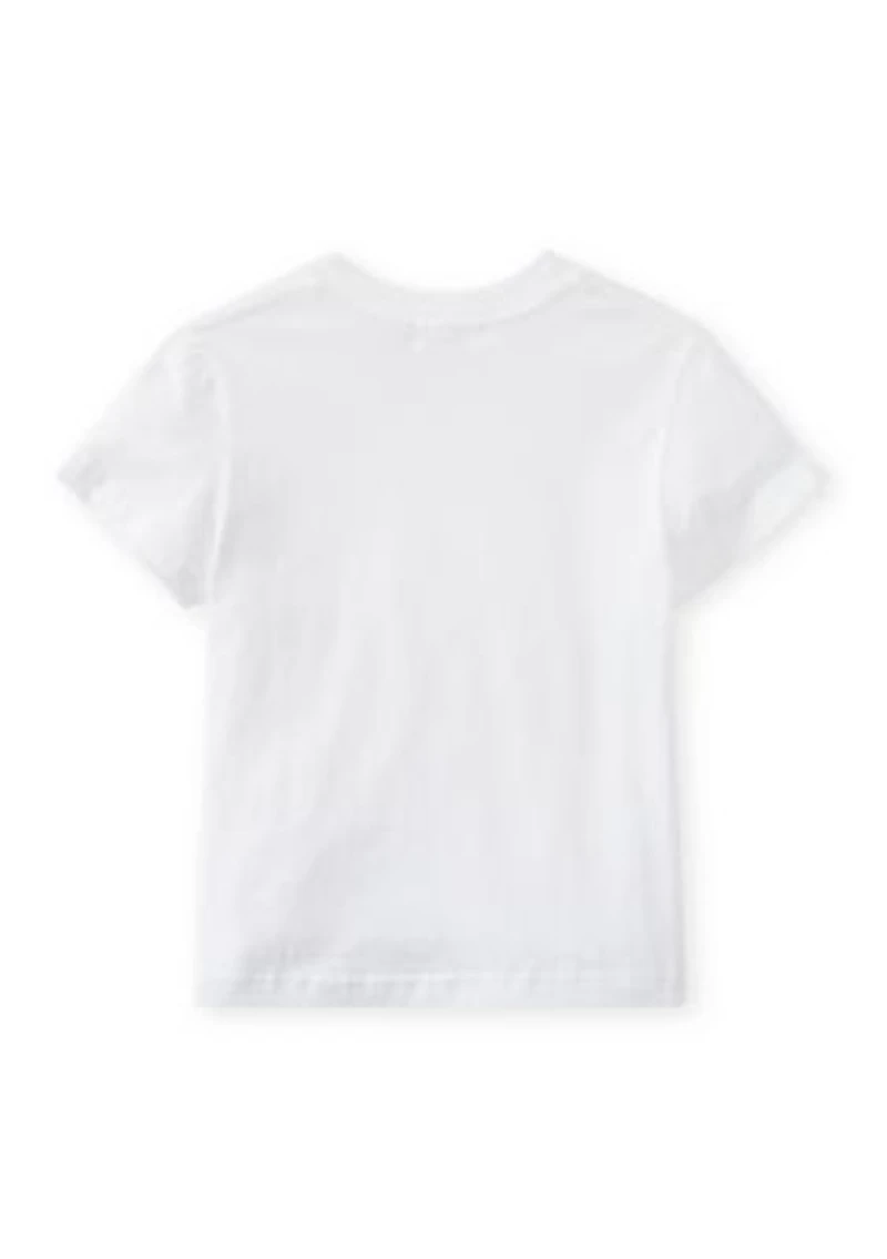 Girls 7-16 Big Chenille Bow with Rhinestones Graphic T-Shirt