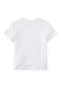 Girls 7-16 Big Chenille Bow with Rhinestones Graphic T-Shirt