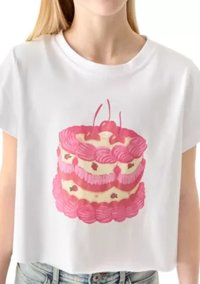 Girls 7-16 Cake Graphic Shirt