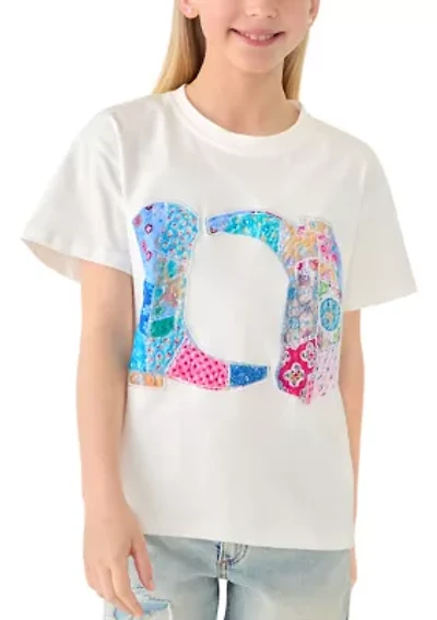 Girls 7-16 Patchwork Boots Shirt