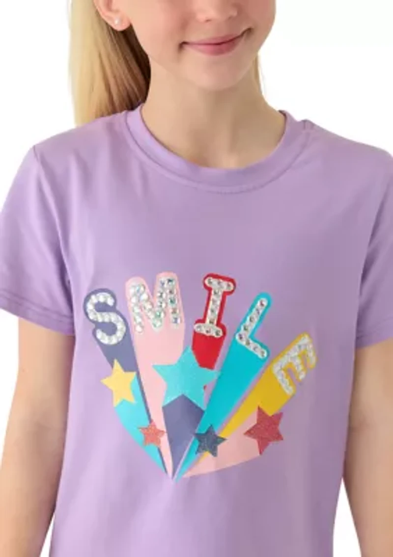 Girls 7-16 Smile Graphic Shirt