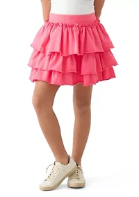 Girls 7-16 Ruffle Tiered Layer Skirt